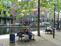 ...with the Symphony Hall (and 3 wise monkeys!) just round the corner